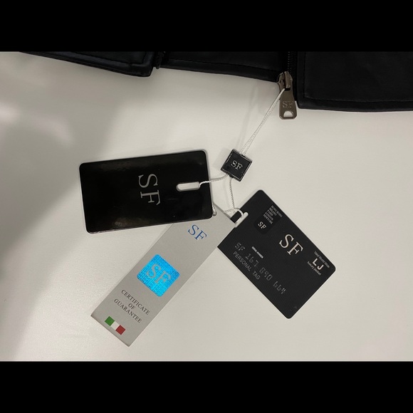 BRAND NEW REAL BLACK LEATHER JACKET MADE IN ITALY - Picture 3 of 8